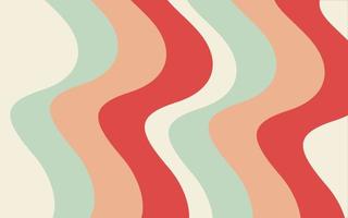 Abstract wave vintage background vector