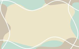 Abstract handrawn shape pastel color background vector