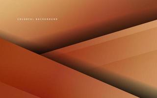 Abstract overlap layer brown color background vector