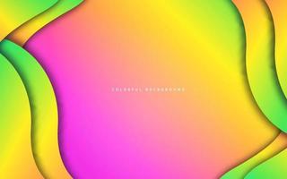 Abstract overlap layer gradient color background vector