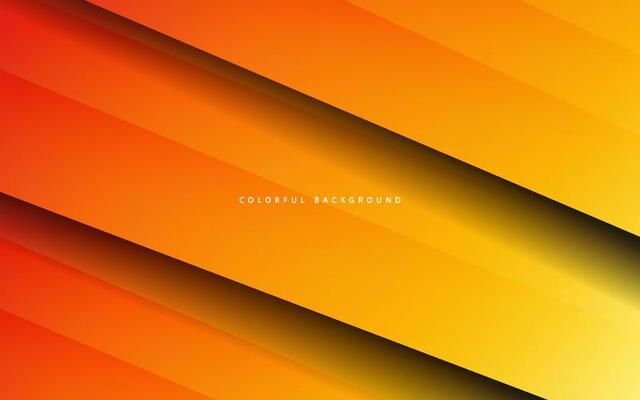 Abstract shape orange color overlap layer background