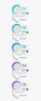 Internship abroad infographic chart design template. Abstract infochart with copy space. Instructional graphics with 5 step sequence. Visual data presentation. Arial-Regular font used