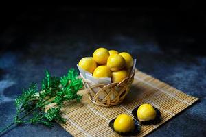 Nastar is a typical Indonesian cake made from wheat flour filled with pineapple jam photo