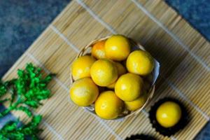 Nastar is a typical Indonesian cake made from wheat flour filled with pineapple jam photo