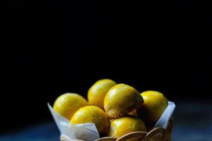 Nastar is a typical Indonesian cake made from wheat flour filled with pineapple jam photo