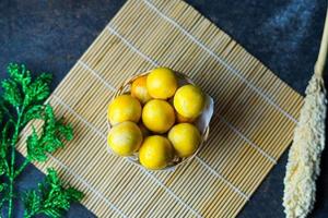 Nastar is a typical Indonesian cake made from wheat flour filled with pineapple jam photo