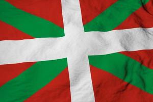 Flag of the Basque country in 3D rendering photo