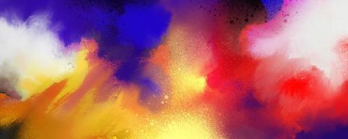 Abstract painting mixes many colors and textures for backgrounds and wallpapers photo