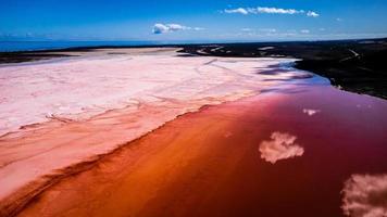 Aerial Views Of Hutt Lagoon WA photo