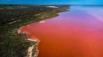 Aerial Views Of Hutt Lagoon WA photo