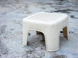 white little chair for little ones photo