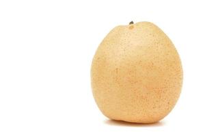 Fresh Asian Chinese Pear fruit isolated on white background. photo