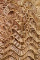 nature background of brown handicraft weave texture bamboo surface photo