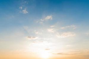 beautiful landscape view  with clouds in sunset time photo
