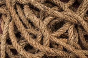 background and texture of old rope photo