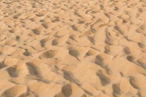 texture of sand pattern on a beach in the summer at Phuket, Thailand photo
