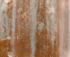 rusty corrugated iron metal sheet texture of old roof photo