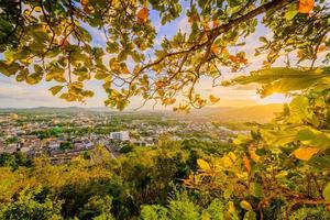 Khao Rang Viewpoint of Phuket city in sunset, Phuket province, Thailand photo