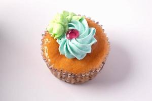 Vanilla Cake Orange Flavor with Creamy Thai Traditional Style Cake photo