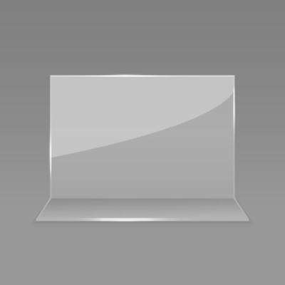 Acrylic glass table card display