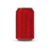 Aluminum drink can vector