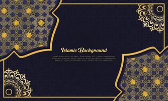 Arabic elegant luxury ornamental islamic background with islamic pattern decorative ornament Premium Vector