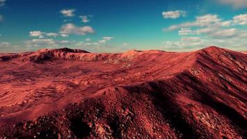 Sunset over the sand dunes in the desert video