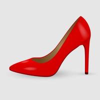 realistic women shoes vector