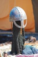 medieval head and net protector photo