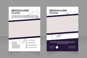 Biotechnology research centre blank brochure design vector