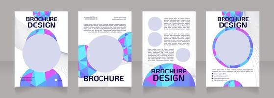 Craft jewelry retail blank brochure design vector