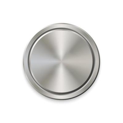 realistic metal button