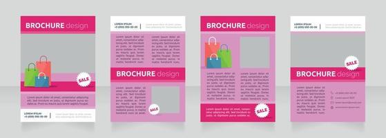 Boosting performance with sales blank brochure design vector