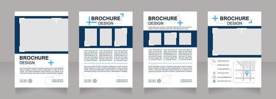 promoción de ofertas y oportunidades especiales diseño de folleto en blanco vector