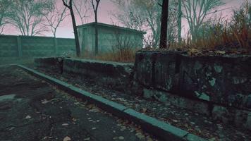 Pripyat cityview of exclusion zone near the Chernobyl nuclear power plant video