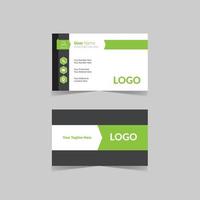 Green Creative Corporate Business Card Template vector