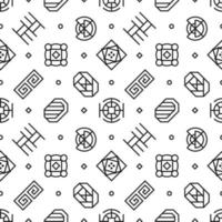 Ethnic style decorative seamless pattern design vector