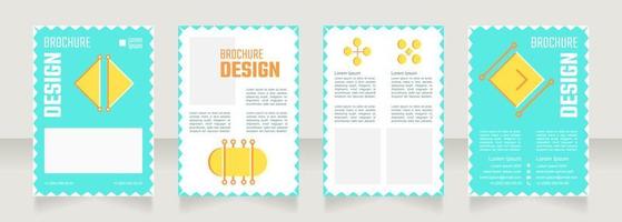 Physics for kids blank brochure design vector