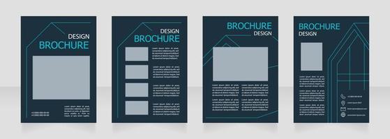 servicio de casa inteligente para el diseño de folletos en blanco para el hogar vector