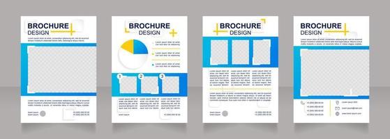 Customer market segmentation blank brochure design vector