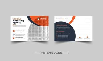 Corporate Professional Business Postcard Design, Coorporate postcard template design. Event Card Design, Direct Mail EDDM Template, Invitation Design ,Print Ready Corporate Professional Business vector