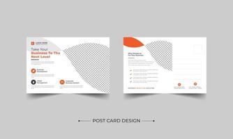 Corporate Professional Business Postcard Design, Coorporate postcard template design. Event Card Design, Direct Mail EDDM Template, Invitation Design ,Print Ready Corporate Professional Business vector