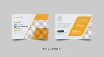 Corporate Professional Business Postcard Design, Coorporate postcard template design. Event Card Design, Direct Mail EDDM Template, Invitation Design ,Print Ready Corporate Professional Business vector