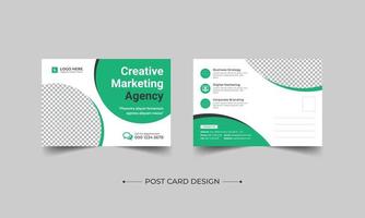 Corporate Professional Business Postcard Design, Coorporate postcard template design. Event Card Design, Direct Mail EDDM Template, Invitation Design ,Print Ready Corporate Professional Business vector