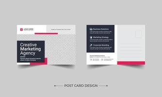 Corporate Professional Business Postcard Design, Coorporate postcard template design. Event Card Design, Direct Mail EDDM Template, Invitation Design ,Print Ready Corporate Professional Business vector