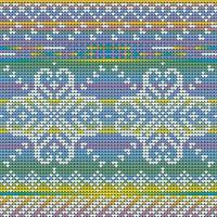 Gradient colors seamless pattern of a Christmas Ugly Sweater with winter flower