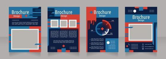 Creating brand identity blank brochure design vector