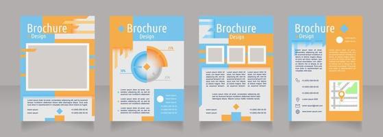 Brand envisioned future blank brochure design vector