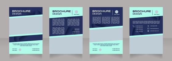 Marketing in biotech industry blank brochure design vector