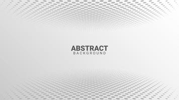perspective halftone abstract background in gray color vector